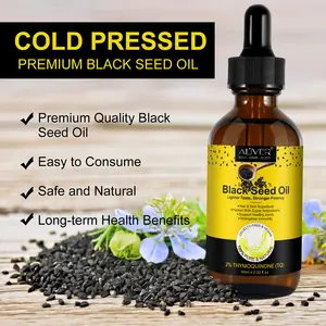 ALIVER 60Ml organik sağlık takviyesi Boost bağışıklık saç büyüme için saf siyah kimyon tohumu yağı soğuk preslenmiş siyah tohum yağı
