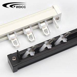 Chất lượng cao màu đen và trắng dày hợp kim nhôm Rèm theo dõi đường sắt Rèm đường sắt - Product Image 1