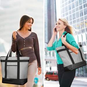 <span class=keywords><strong>Sac</strong></span> fourre-tout isolé réutilisable sacs isothermes gris pour l'épicerie pizza/<span class=keywords><strong>livraison</strong></span> de nourriture pour <span class=keywords><strong>Uber</strong></span> Eats/Doordash/Grubub pour le voyage - Product Image 5