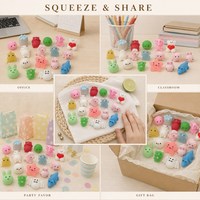 Jouet Squishy TPR Mochi Animal, Doux et Mignon, Anti-Stress, Balle à Presser, Styles Aléatoires, Cadeau de Fête pour Adolescents et Adultes, Vente en Gros