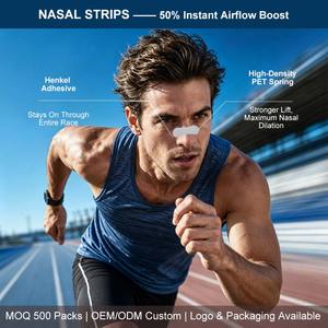 Anthrive Paquete de 30 Tiras Nasales de Pegamento Extra Fuerte de Alta Calidad Dilatadores para Mejorar la Respiración para Atletas Deportes y Correr - Product Image 2