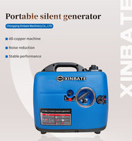 Générateur d'électricité portable à essence 2000W super silencieux avec inverseur, démarrage électrique, pour la maison et le camping