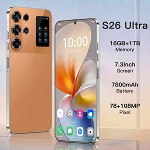 <span class=keywords><strong>Tech</strong></span> S26 Ultra, Versión <span class=keywords><strong>Global</strong></span> de 12 Núcleos, Cámara Trasera HD de 108MP, Cámara Frontal de 72MP, Pantalla de 7.3 Pulgadas, 8000 mAh, 16 GB + 1 TB, Asequible, Bandas 5G LTE, Doble SIM, GPS - Product Image 1