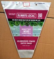 Sac en plastique triangulaire personnalisé avec logo, pour légumes, avec trous de ventilation, emballage transparent pour légumes à feuilles fraîches