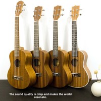 23-inch Solid Mahogany Body Acoustic Nylon String Ukulele for Beginners Children's Instrument Made in Guangdong