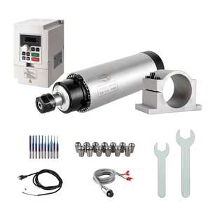Moteur de broche CNC refroidi par air Zhong Hua Jiang ER20 80mm 2.2KW 110V/220V/380V avec kit VFD pour machine de gravure CNC - Product Image 1