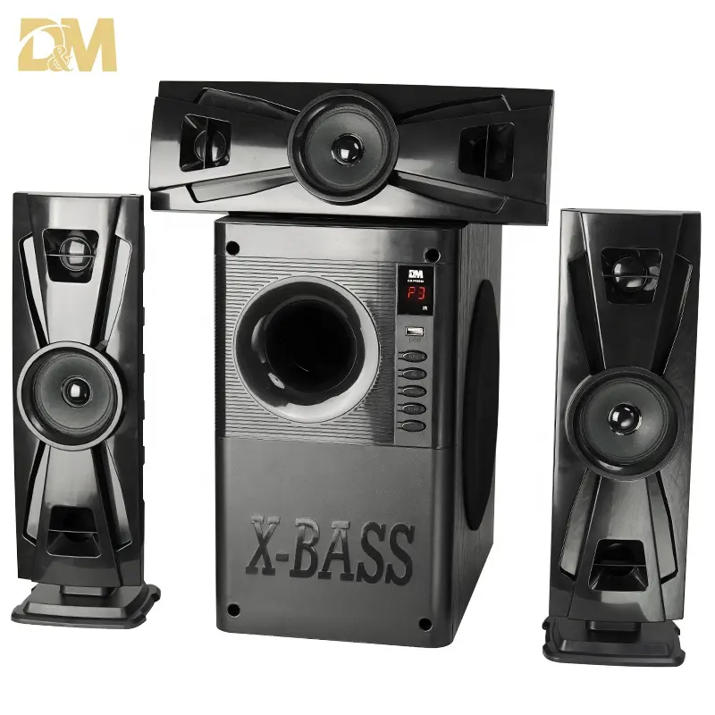 DM high quality 3.1 home theater systems 60w speaker BT USB SD CD FM MP3 home theater speaker for home