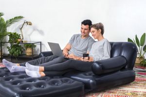 Bestway 75054 Sofá Cama Inflable de Lujo 5 <span class=keywords><strong>en</strong></span> <span class=keywords><strong>1</strong></span>, Sillón Reclinable Multifuncional para el Hogar - Product Image 3