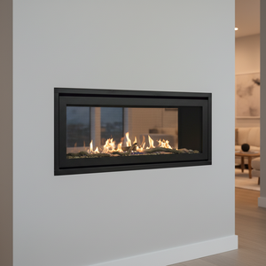 <span class=keywords><strong>Cheminée</strong></span> à gaz encastrée <span class=keywords><strong>double</strong></span> <span class=keywords><strong>face</strong></span> moderne haut de gamme, personnalisable, pour l'intérieur des villas - Product Image 2