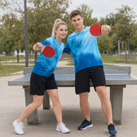T-shirt de badminton, volleyball et tennis de table personnalisé, directement de l'usine, faible MOQ, séchage rapide, sublimation, vente en gros, fournisseur OEM