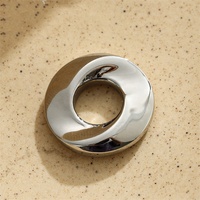 Yiwu Aceon acier inoxydable coulée bijoux à bricoler soi-même connecteur miroir polonais 3D torsion tourbillon bombé rondelle pièce charme