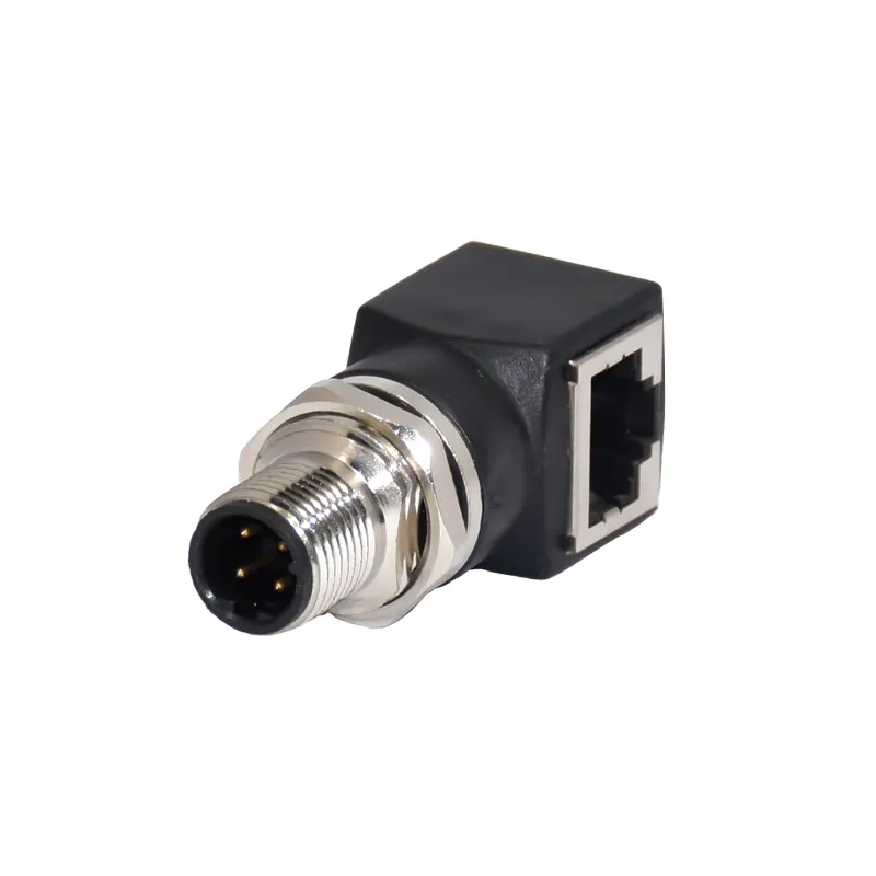 M12 8pin male X coded straight to RJ45 male female cable waterproof IP67 IP68 connector sensor power
