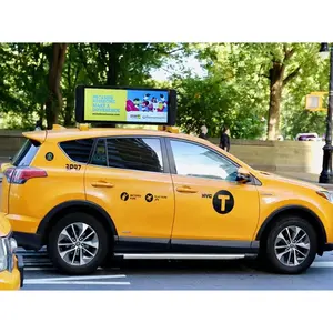 Toit de voiture P4 P2.5 Led Panneau d'écran publicitaire pour taxi