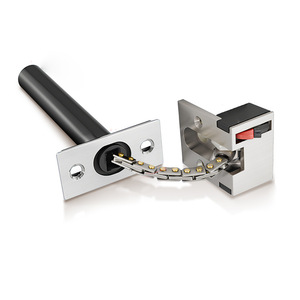 Concealed Anti-Theft Door Chain Zinc Alloy Cut Resistant Hotel Guesthouse <b>Security</b> Lock Hardware Accessory - Product Image 2