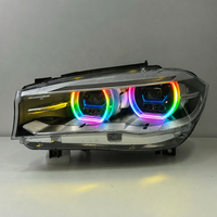 Pour BMW X5 F15, ensemble de phares modifiés, phares laser LED haut de gamme, feux de jour RGB Angel Eye