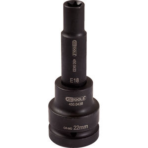 TORX®Douille à percussion 3/4 ''pour culasse L.140 Finition Mm-E24-Chrome Carré Hex Caractéristiques pour réparation Personnalisation OEM - Product Image 1