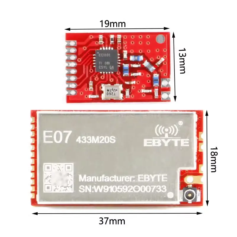 E07-433MHz промышленный модуль радиочастотной связи для M20S CC1101 беспроводной модуль 433 мГц передачи и приема данных