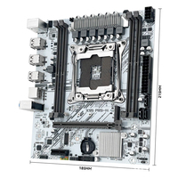 Kit Motherboard X99 Chipset HM55 Mendukung CPU E5 LGA2011-3 Maks 128GB RAM DDR4 Mainboard X99 untuk Motherboard Desktop