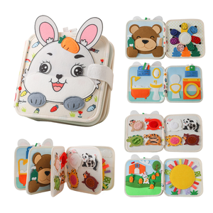 <span class=keywords><strong>Livre</strong></span> d'activités Montessori pour tout-petits, <span class=keywords><strong>livre</strong></span> d'apprentissage en feutre, jouet éducatif préscolaire, planche d'activités, cadeau d'anniversaire pour enfants, polyester - Product Image 3