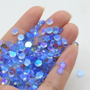 SS8 SS10 SS16 אורורה זכוכית קריסטל Rhinestones ללא תיקונים בתפזורת זכוכית Rhinestones עבור DIY