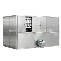 Machine à glaçons BAOCHARM 5 tonnes/jour à faible consommation d'énergie, refroidie par eau, avec chambre froide et ligne automatique