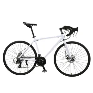 Bicicletta da strada in lega di alluminio 700C 21/27/30/33 velocità bici bicicletta a velocità variabile con freno a disco