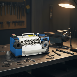 Afilador de Brocas Fervi Twist Drill 1.0-13.0 mm, Herramienta de Afilado Automática de Precisión para Brocas Metálicas - Product Image 3