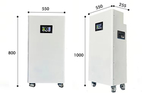 Batterie de stockage d'énergie solaire LiFePO4 pour usage domestique, sur pied, 48V 200Ah 300Ah 10Kwh 15Kwh, pack de batteries empilables