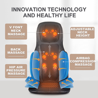 Coussin de massage multifonctionnel à compression et à roulement chauffant pour sièges vibrants Coussin de massage pour soulager la douleur
