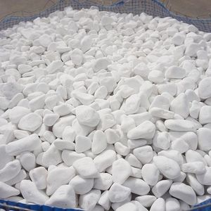 Vente en gros de galets de pierre blanche neige de 3 à 80mm graviers de copeaux de pierre naturelle concassée pour la décoration et l'aménagement paysager - Product Image 6
