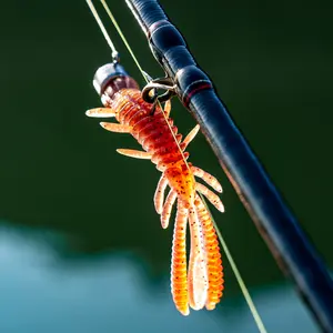 लिनहु फ्लोटिंग सॉफ्ट झींगा मछली पकड़ने का चारा जिग नमक सिलिकॉन स्विमबैट एनईडी रिग वॉबलर्स मछली आकर्षक के साथ झींगा स्विम ल्यूर