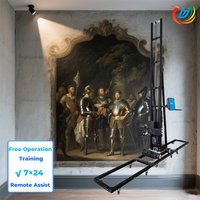 Máquina de pintura de pared y piso Impresora de pared 3D Máquina de pintura Impresión 3M Tinta UV Impresora de pintura mural de pared