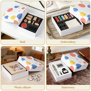 Custom Print White Luxury Square Lid And Base Rigid Box <b>Jewelry</b> <b>Gift</b> Packaging <b>Boxes</b> - Product Image 4