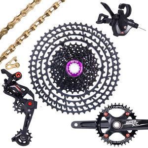 ZTTO ultraligero <span class=keywords><strong>M8000</strong></span> M7000 11 velocidades MTB Groupset desviador trasero bielas 11-50T/52T <span class=keywords><strong>Cassette</strong></span> Cadena de rueda libre para carreras - Product Image 1