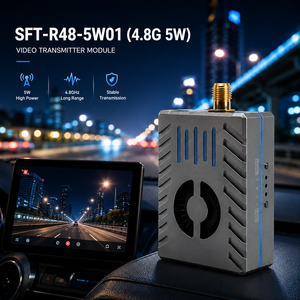 Émetteur <span class=keywords><strong>vidéo</strong></span> analogique FPV ultra-stable SFT-R48-5W01 4,8 GHz, liaison de transmission d'image RF sans fil longue portée - Product Image 2