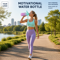 Bouteille d'eau Tritan 1L sans BPA, couleur dégradée, personnalisable, pour le sport et la gym, vente en gros 2026