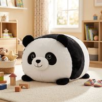 Funda para Silla Puff con Forma de Animal, Bolsa de Almacenamiento para Juguetes de Peluche, Mantas y Toallas