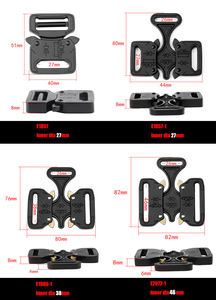 Fibbia per Cintura Tattica E1986-1, Fibbia a Sgancio Rapido, Clip Laterale in Metallo, Fibbia Tattica a Sgancio Rapido - Product Image 2