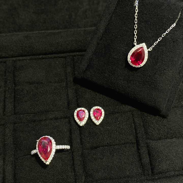 jewellery charms silver-plated jewelry sets red month R+N floating charms