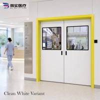 Pintu Toilet Otomatis Tanpa Penghalang Dushi Steel dengan Kontrol Tombol Tekan dan Kisi Ventilasi untuk Penggunaan Bisnis Komersial ODM OEM