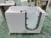 Offres Spéciales Personnes Âgées Walk-In Jacuzzis Baignoire Luxe Personnes Âgées Smart Bubble Massage Baignoire Porte Ouvrable Handicapé Baignoire Carrée