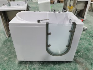 Gran oferta, bañera de hidromasaje para ancianos, bañera de lujo para personas mayores, bañera de masaje de burbujas inteligente, bañera cuadrada para discapacitados con puerta abierta - Product Image 4