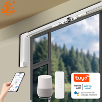 Automatisation intelligente Zwave avec rail de rideau électrique et moteur de rideau télécommandé et rail de draperie pour maison intelligente