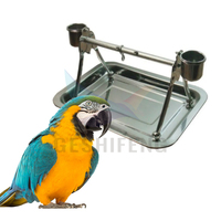 Bâton debout d'oiseau de haute qualité avec la cage extérieure portative de perroquet de mangeoire
