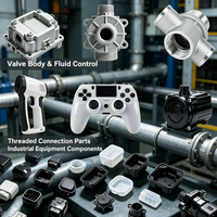 Composants en plastique moulés par injection OEM ODM, boîtier industriel, corps de valve, poignée, coque de télécommande pour équipement électronique