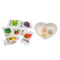 Bonbons gélifiés multi-fruits en gros, bonbons gélifiés en forme de boule, bonbons exotiques en vrac, bonbons et sucreries