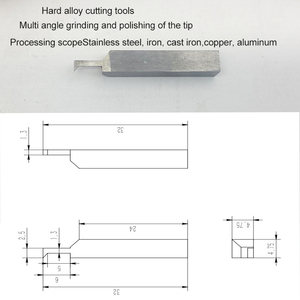 Yg8 tungsten carbide hợp kim cứng tùy chỉnh OEM phi tiêu chuẩn công cụ lột máy dao/máy cắt khuôn khía quay - Product Image 4