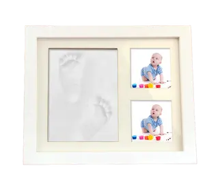 Babyprints新生婴儿手印和足迹办公桌相框和印象套件