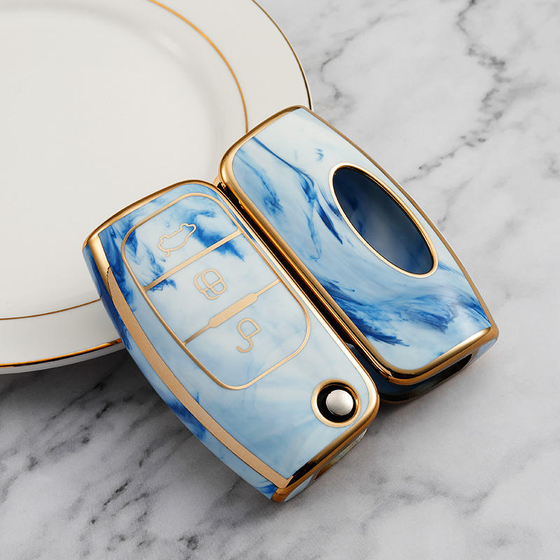 Capot à 4 boutons Type-A-Bleu