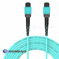 Câble de raccordement MTP Femelle-Femelle UPC 12F OM3 Multimode Type B 3.0mm LSZH Aqua Fiber
